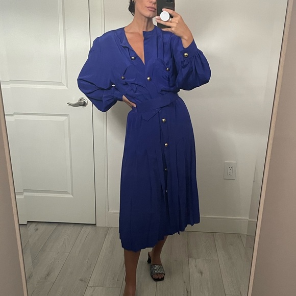Akris Vintage Silk Dress - Picture 7 of 16